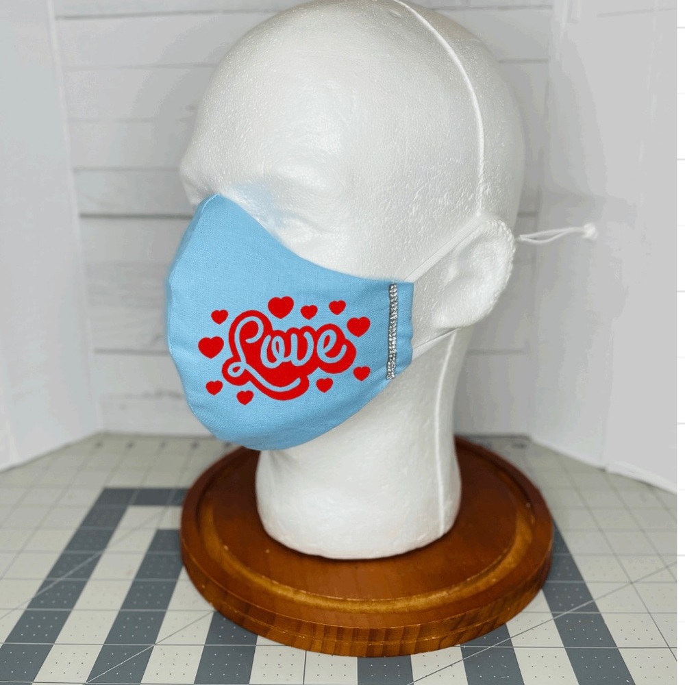 Love facemask Valentine glam
